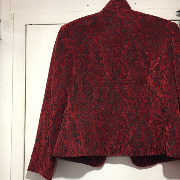 GILANI PATTERN VELVET BLAZERS SIZE 8 - Picture 11 of 14